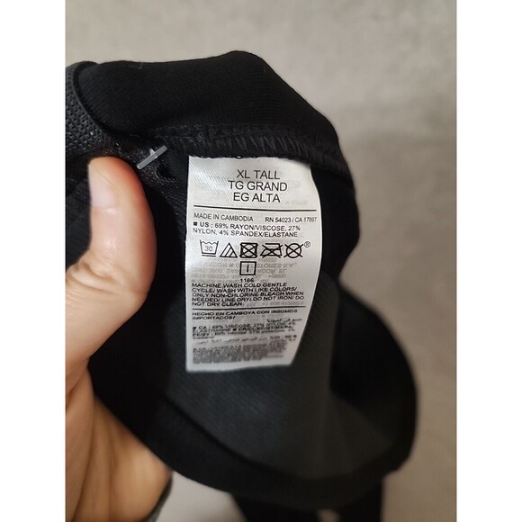 Old Navy Stevie Skinny Ankle Pants Women XL Tall Black Ponte Knit Seam Front NEW - Picture 8 of 8